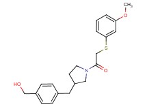 {4-[(1-{[(3-methoxyphenyl)thio]acetyl}pyrrolidin-3-yl)methyl]phenyl}methanol