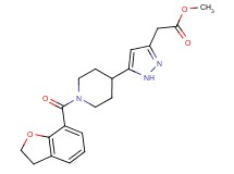 methyl {5-[1-(2,3-dihydro-1-benzofuran-7-ylcarbonyl)piperidin-4-yl]-1H-pyrazol-3-yl}acetate