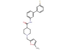 N-(3'-fluoro-3-biphenylyl)-1-[(5-methyl-2-furyl)methyl]-4-piperidinecarboxamide