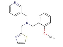 (2-methoxybenzyl)(pyridin-3-ylmethyl)(1,3-thiazol-2-ylmethyl)amine