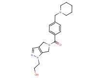 2-[5-[4-(1-piperidinylmethyl)benzoyl]-5,6-dihydropyrrolo[3,4-c]pyrazol-1(4H)-yl]ethanol