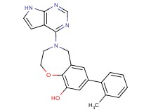 7-(2-methylphenyl)-4-(7H-pyrrolo[2,3-d]pyrimidin-4-yl)-2,3,4,5-tetrahydro-1,4-benzoxazepin-9-ol