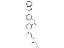methyl 5-[3-({[3-(1H-indol-2-yl)phenyl]amino}carbonyl)-1-piperidinyl]-5-oxopentanoate