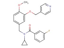 N-cyclopropyl-3-fluoro-N-[4-methoxy-3-(4-pyridinylmethoxy)benzyl]benzamide