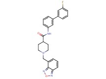 1-(2,1,3-benzoxadiazol-4-ylmethyl)-N-(3'-fluoro-3-biphenylyl)-4-piperidinecarboxamide