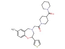 7-methyl-4-{2-oxo-2-[4-(1-piperidinylcarbonyl)-1-piperidinyl]ethyl}-2-(3-thienyl)-2,3,4,5-tetrahydro-1,4-benzoxazepine