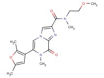 6-(2,5-dimethyl-3-furyl)-N-(2-methoxyethyl)-N,7-dimethyl-8-oxo-7,8-dihydroimidazo[1,2-a]pyrazine-2-carboxamide