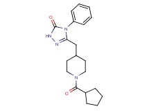 5-{[1-(cyclopentylcarbonyl)piperidin-4-yl]methyl}-4-phenyl-2,4-dihydro-3H-1,2,4-triazol-3-one