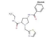(4S)-4-(benzoylamino)-N-ethyl-1-(1,3-thiazol-2-ylmethyl)-L-prolinamide