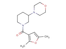 4-[1-(2,5-dimethyl-3-furoyl)-3-piperidinyl]morpholine