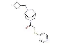 (1R*,5R*)-6-(cyclobutylmethyl)-3-[(pyridin-4-ylthio)acetyl]-3,6-diazabicyclo[3.2.2]nonane