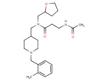 N~3~-acetyl-N~1~-{[1-(2-methylbenzyl)-4-piperidinyl]methyl}-N~1~-(tetrahydro-2-furanylmethyl)-beta-alaninamide