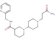 1'-(3-amino-3-oxopropyl)-N-(pyridin-2-ylmethyl)-1,4'-bipiperidine-3-carboxamide