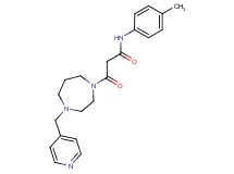 N-(4-methylphenyl)-3-oxo-3-[4-(pyridin-4-ylmethyl)-1,4-diazepan-1-yl]propanamide