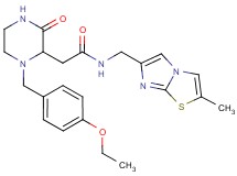 2-[1-(4-ethoxybenzyl)-3-oxo-2-piperazinyl]-N-[(2-methylimidazo[2,1-b][1,3]thiazol-6-yl)methyl]acetamide