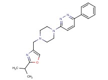 3-{4-[(2-isopropyl-1,3-oxazol-4-yl)methyl]piperazin-1-yl}-6-phenylpyridazine