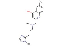 6-methyl-2-({methyl[3-(1-methyl-1H-imidazol-2-yl)propyl]amino}methyl)quinolin-4-ol