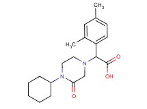 (4-cyclohexyl-3-oxopiperazin-1-yl)(2,4-dimethylphenyl)acetic acid