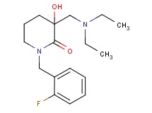 3-[(diethylamino)methyl]-1-(2-fluorobenzyl)-3-hydroxy-2-piperidinone