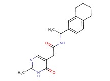 2-(2-methyl-6-oxo-1,6-dihydropyrimidin-5-yl)-N-[1-(5,6,7,8-tetrahydronaphthalen-2-yl)ethyl]acetamide