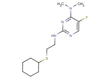 N~2~-[2-(cyclohexylthio)ethyl]-5-fluoro-N~4~,N~4~-dimethylpyrimidine-2,4-diamine