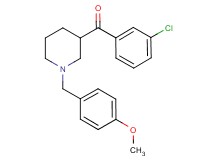 (3-chlorophenyl)[1-(4-methoxybenzyl)-3-piperidinyl]methanone