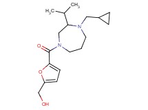(5-{[4-(cyclopropylmethyl)-3-isopropyl-1,4-diazepan-1-yl]carbonyl}-2-furyl)methanol