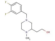 2-[4-(3,4-difluorobenzyl)-1-methyl-2-piperazinyl]ethanol