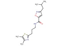 N-[3-(4,5-dimethyl-1,3-thiazol-2-yl)propyl]-3-isobutyl-5-isoxazolecarboxamide