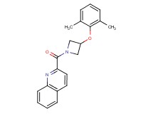 2-{[3-(2,6-dimethylphenoxy)-1-azetidinyl]carbonyl}quinoline