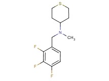 N-methyl-N-(2,3,4-trifluorobenzyl)tetrahydro-2H-thiopyran-4-amine