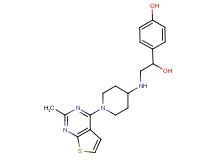 4-(1-hydroxy-2-{[1-(2-methylthieno[2,3-d]pyrimidin-4-yl)piperidin-4-yl]amino}ethyl)phenol