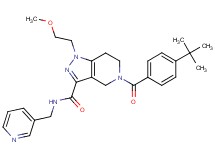 5-(4-tert-butylbenzoyl)-1-(2-methoxyethyl)-N-(3-pyridinylmethyl)-4,5,6,7-tetrahydro-1H-pyrazolo[4,3-c]pyridine-3-carboxamide