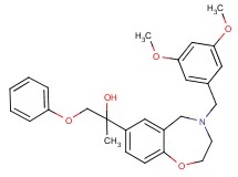 2-[4-(3,5-dimethoxybenzyl)-2,3,4,5-tetrahydro-1,4-benzoxazepin-7-yl]-1-phenoxy-2-propanol