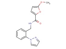 5-methoxy-N-[2-(1H-pyrazol-1-yl)benzyl]-2-furamide