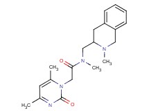 2-(4,6-dimethyl-2-oxo-1(2H)-pyrimidinyl)-N-methyl-N-[(2-methyl-1,2,3,4-tetrahydro-3-isoquinolinyl)methyl]acetamide