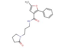 5-methyl-N-[3-(2-oxopyrrolidin-1-yl)propyl]-2-phenyl-3-furamide