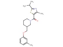 1-[(2-isopropyl-4-methyl-1,3-thiazol-5-yl)carbonyl]-3-[(3-methylphenoxy)methyl]piperidine