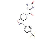 4-{[3-[4-(trifluoromethyl)phenyl]-6,7-dihydroisoxazolo[4,5-c]pyridin-5(4H)-yl]carbonyl}-1,3-dihydro-2H-imidazol-2-one