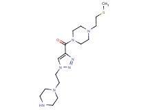 1-[2-(methylthio)ethyl]-4-{[1-(2-piperazin-1-ylethyl)-1H-1,2,3-triazol-4-yl]carbonyl}piperazine
