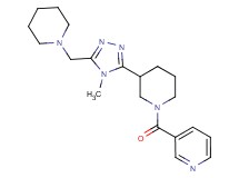 3-({3-[4-methyl-5-(piperidin-1-ylmethyl)-4H-1,2,4-triazol-3-yl]piperidin-1-yl}carbonyl)pyridine