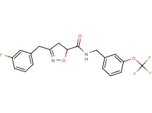 3-(3-fluorobenzyl)-N-[3-(trifluoromethoxy)benzyl]-4,5-dihydro-5-isoxazolecarboxamide