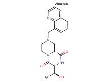 (3R,9aR)-3-[(1S)-1-hydroxyethyl]-8-(8-quinolinylmethyl)tetrahydro-2H-pyrazino[1,2-a]pyrazine-1,4(3H,6H)-dione