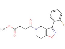 methyl 4-[3-(2-fluorophenyl)-6,7-dihydroisoxazolo[4,5-c]pyridin-5(4H)-yl]-4-oxobutanoate