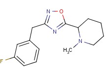 2-[3-(3-fluorobenzyl)-1,2,4-oxadiazol-5-yl]-1-methylpiperidine trifluoroacetate