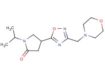 1-isopropyl-4-[3-(4-morpholinylmethyl)-1,2,4-oxadiazol-5-yl]-2-pyrrolidinone