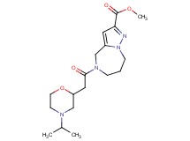 methyl 5-[(4-isopropylmorpholin-2-yl)acetyl]-5,6,7,8-tetrahydro-4H-pyrazolo[1,5-a][1,4]diazepine-2-carboxylate
