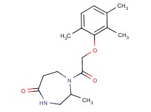 2-methyl-1-[(2,3,6-trimethylphenoxy)acetyl]-1,4-diazepan-5-one