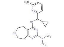 N~4~-[cyclopropyl(6-methylpyridin-2-yl)methyl]-N~2~,N~2~-dimethyl-6,7,8,9-tetrahydro-5H-pyrimido[4,5-d]azepine-2,4-diamine