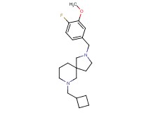 7-(cyclobutylmethyl)-2-(4-fluoro-3-methoxybenzyl)-2,7-diazaspiro[4.5]decane